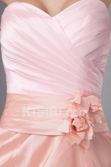 Taffeta Sweetheart Short Sheath Dress with Embroidery Flower and Jacket