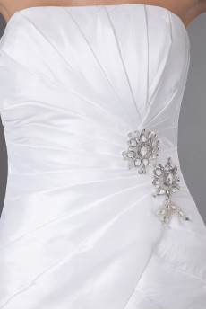 Satin Strapless Short Sheath Dress with Ruffle and Jacket