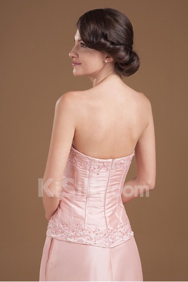 Taffeta Sweetheart Floor Length A-line Dress with Beaded and Jacket