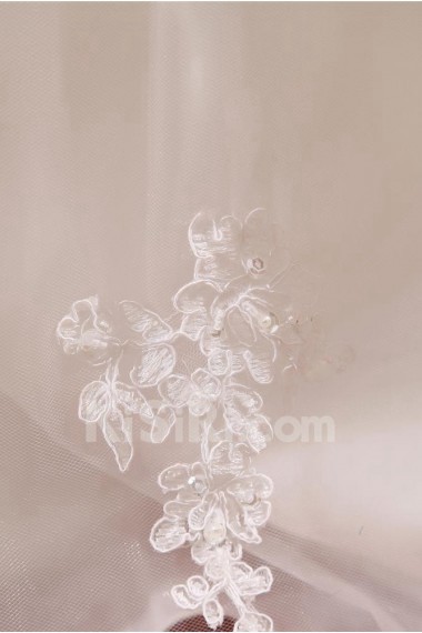 Halter Satin Embroidered Plus Size Gown