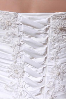 A-Line Taffeta Sweetheart Beading Plus Size Gown