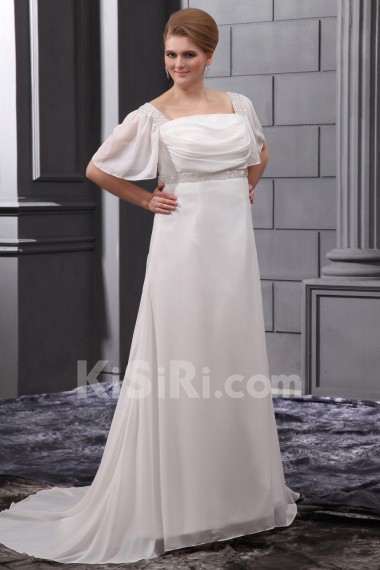 Beading Sequins Plus Size Gown