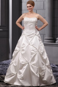 Embroidered Plus Size Ball Gown