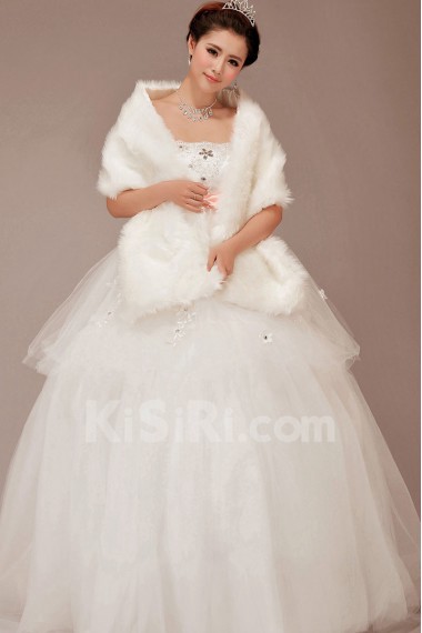 Satin and Tulle Strapless Floor Length Ball Gown with Sequins
