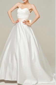 Satin Sweetheart A-line Gown