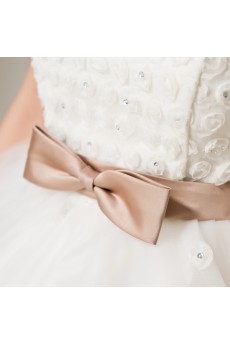Satin Strapless Floor Length Ball Gown with Sequins
