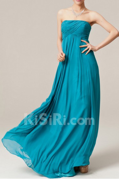 Chiffon Strapless Empire Dress