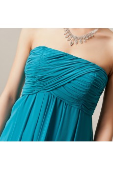 Chiffon Strapless Empire Dress