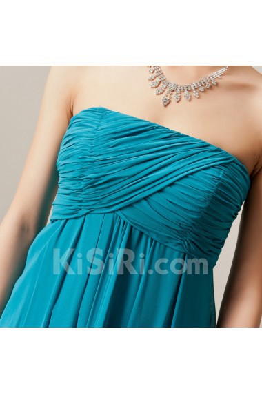 Chiffon Strapless Empire Dress