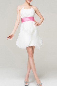 Organza Strapless Short Corset Dress