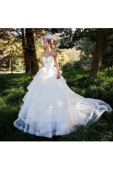 Lace,Satin,Tulle Sweetheart Ball Gown Dress with Sequins