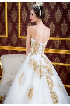 Satin,Tulle Sweetheart A-line Dress with Sequins