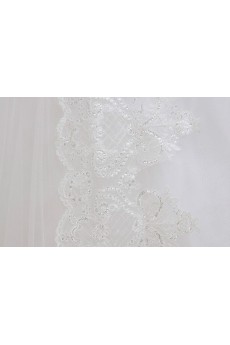 Lace V-Neck Ball Gown Dress with Beading and Sequin
