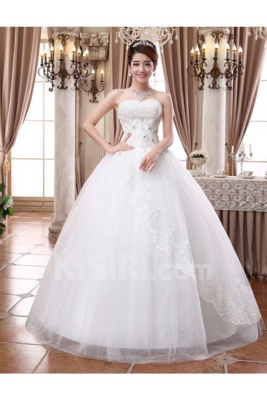 Lace and Tulle sweetheart Ball Gown Dress with Sequin