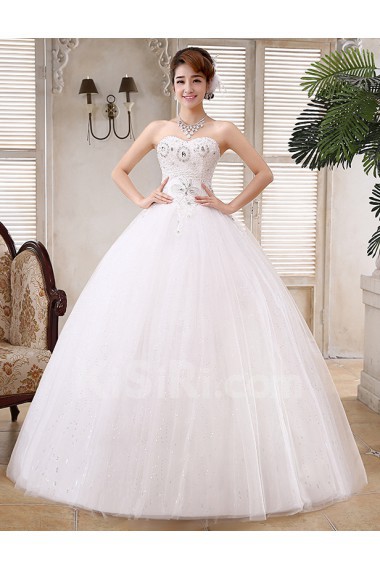 Lace and Tulle sweetheart Ball Gown Dress with Beading