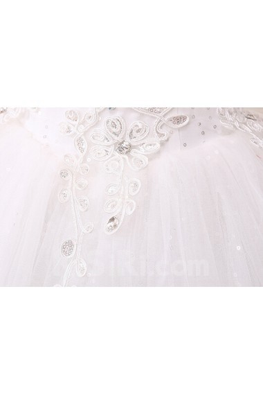 Lace and Tulle sweetheart Ball Gown Dress with Beading