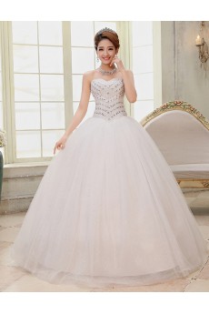 Lace and Tulle sweetheart Ball Gown Dress with Sequins