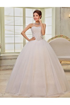 Lace and Tulle sweetheart Ball Gown Dress with Sequins