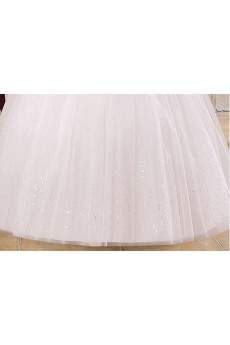 Lace and Tulle Sweetheart Ball Gown Dress with Bow