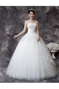 Lace and Tulle Sweetheart Ball Gown Dress with Sequins