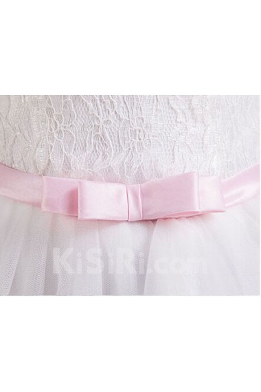 Tulle Strapless Sheath Dress with Embroidery