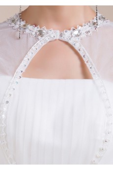 Tulle High-Neck Sheath Dress with Beading and Sequin