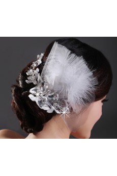 Alloy Lace Wedding Headpiece With Beads