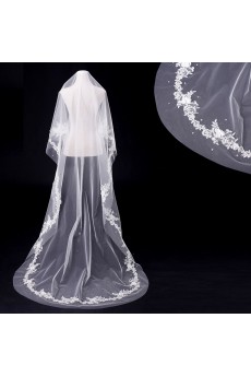 Cathedral Wedding Veil With Rhinestone