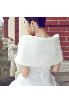 Faux Fur Wedding Wrap