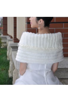 Faux Fur Wedding Wrap