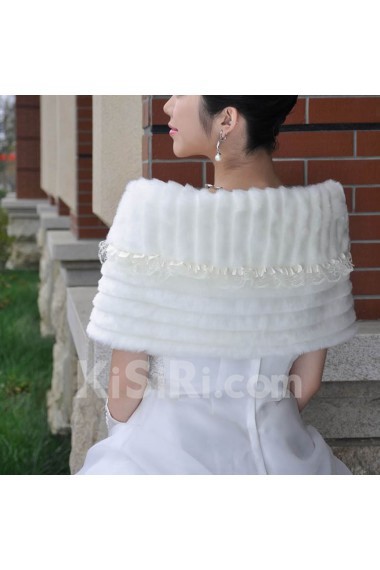 Faux Fur Wedding Wrap