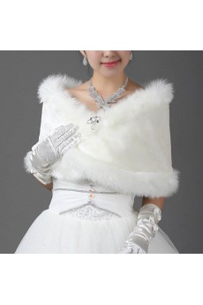 Faux Fur Wedding Wrap