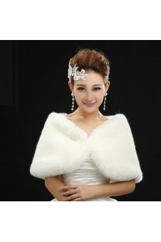 Faux Fur Wedding Wrap