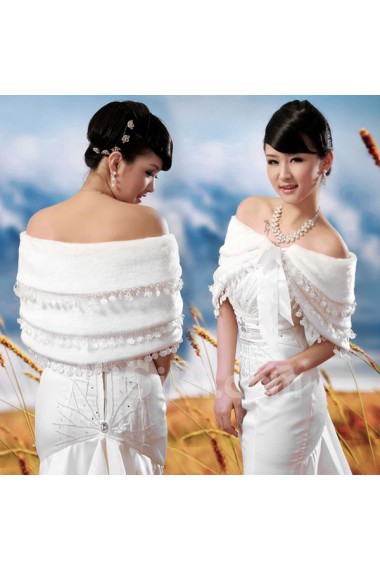 Faux Fur Wedding Wrap