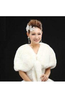 Faux Fur Wedding Wrap