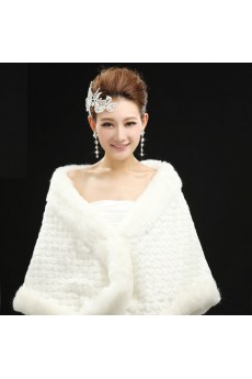 Faux Fur Wedding Wrap