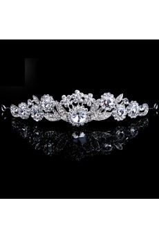 Beauitful Alloy with Zircons and Rhinestiones Bridal Headpiece