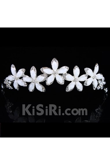 Beauitful Alloy with Zircons and Rhinestiones Wedding Tiara