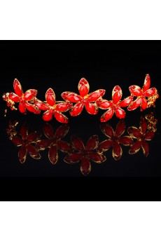 Beauitful Alloy with Zircons and Rhinestiones Wedding Tiara