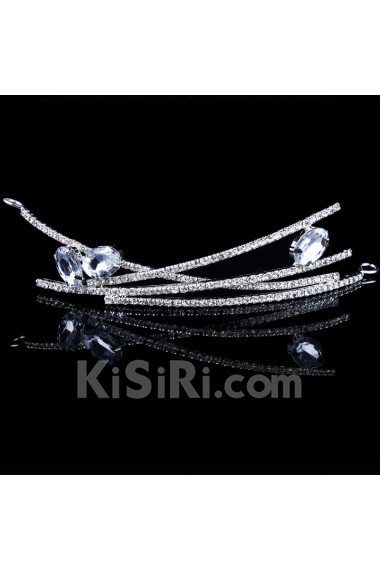 New Style Rhinestones Wedding Jewelry Set with Necklace,Earrings and Headpiece