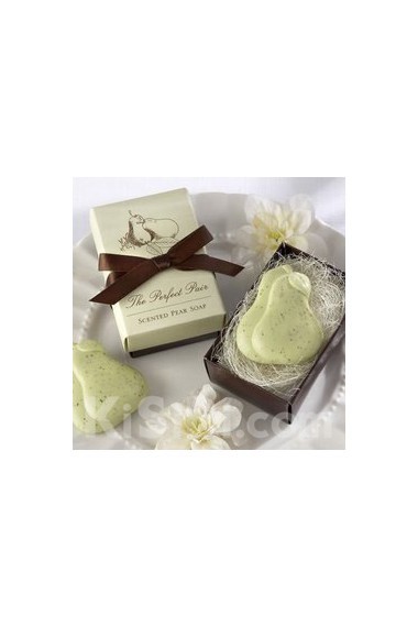 "The Perfect Pair" Pear Shaped Scented Soap Wedding Favor