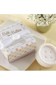 "Cute as a Button" Button Soap Favor