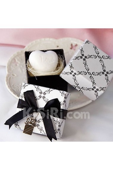 Mini Heart Scented White Soap Wedding Favor