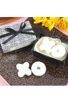 "Hugs & Kisses From Mr. & Mrs." Scented Soap Wedding Favor (Set of 2)