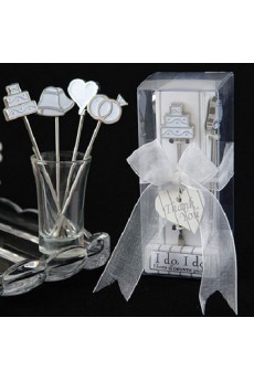 Cake Silver Plated Steel Fruit Fork Set