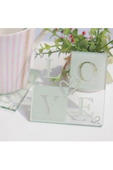 Love Glass Coasters(set of 2)