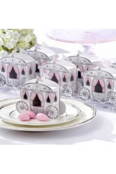 "Enchanted Carriage" Fairytale Themed Favor Box (Set of 12)