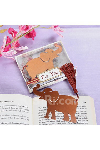 Elephant Bookmark Favor