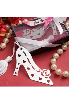 Stainless Steel Shoe Designed Bookmark Wedding Favor