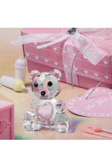 Crystal Collection Baby Shower Favors Teddy Bear